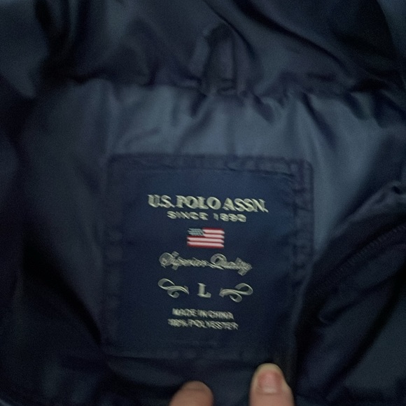 Polo puffed vest - Navy blue - Picture 3 of 8